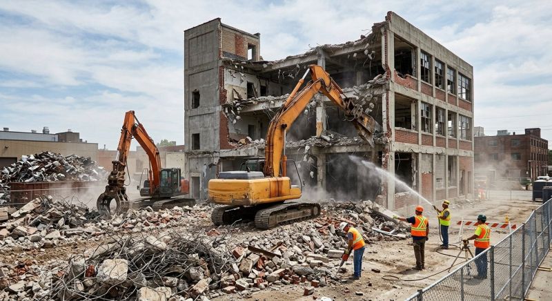 Commercial Site Demolition in Houston, TX