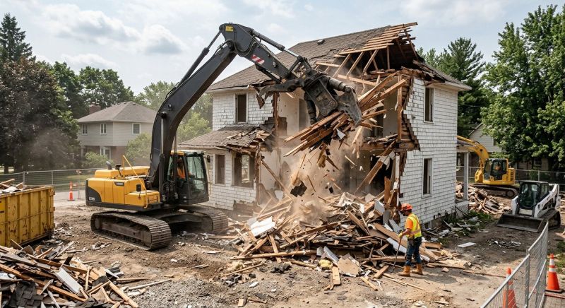 House Wrecking in Cypress, TX